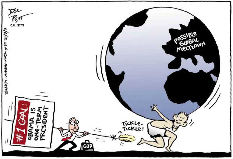 Political/Editorial Cartoon by Joel Pett, Lexington Herald-Leader, CWS/CartoonArts Intl. on Conservatives Charting GOP Course