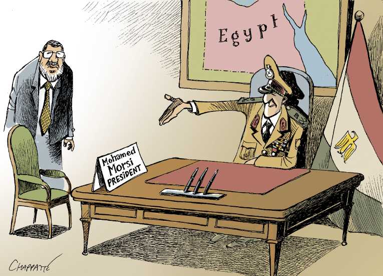 Political/Editorial Cartoon by Patrick Chappatte, International Herald Tribune on In Other News