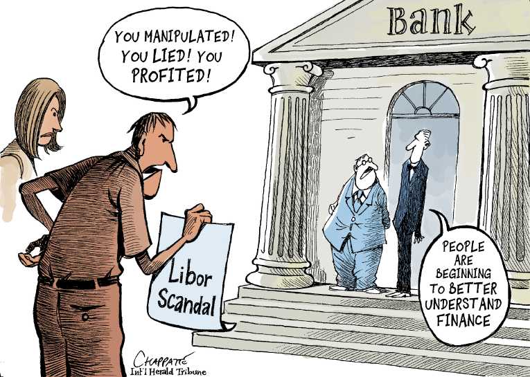 Political/Editorial Cartoon by Patrick Chappatte, International Herald Tribune on Economy Worsens