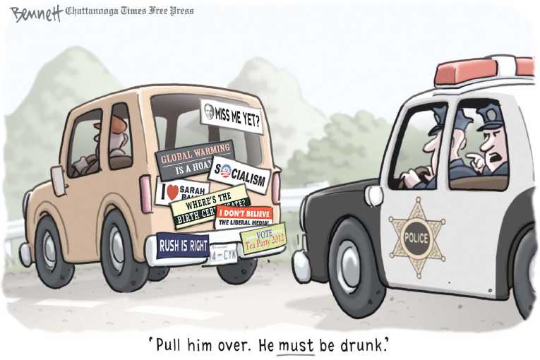 Political/Editorial Cartoon by Clay Bennett, Chattanooga Times Free Press on Romney Feeling The Heat
