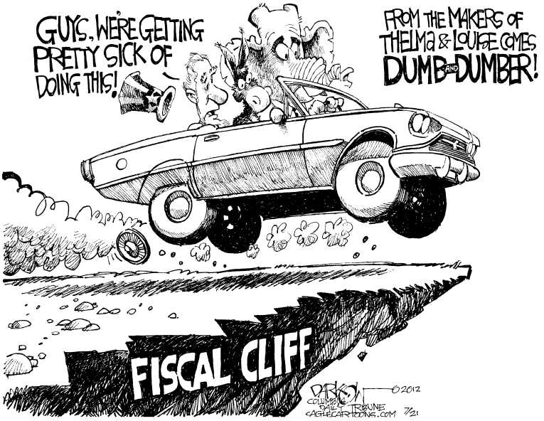 Political/Editorial Cartoon by John Darkow, Columbia Daily Tribune, Missouri on Deficit Growing