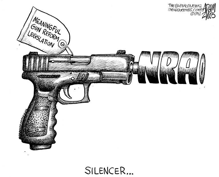 Political/Editorial Cartoon by Adam Zyglis, The Buffalo News on 12 Victims Remain Dead