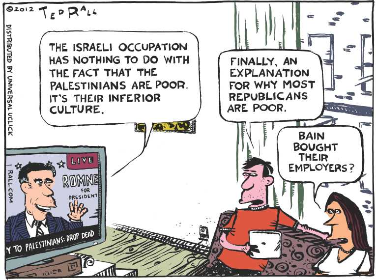 Political/Editorial Cartoon by Ted Rall on Romney Unveils Tax Plan