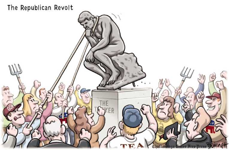 Political/Editorial Cartoon by Clay Bennett, Chattanooga Times Free Press on GOP Growing More Energized
