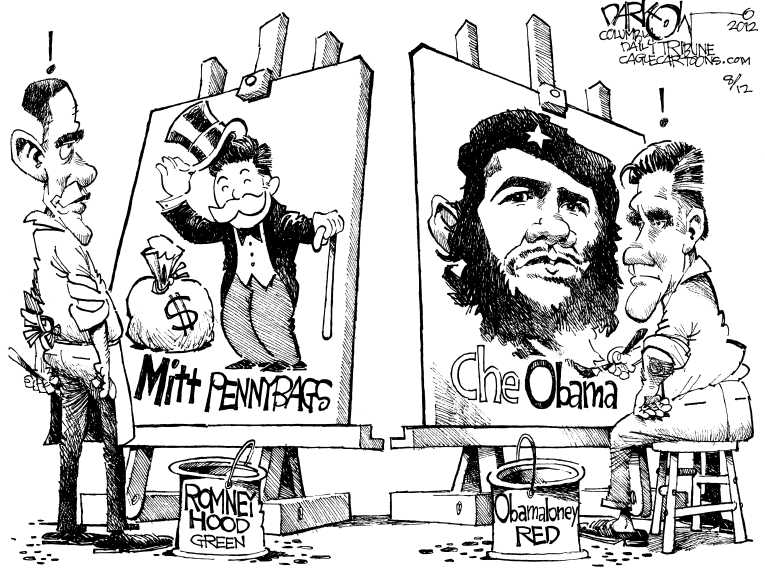 Political/Editorial Cartoon by John Darkow, Columbia Daily Tribune, Missouri on Support for Obama Declining