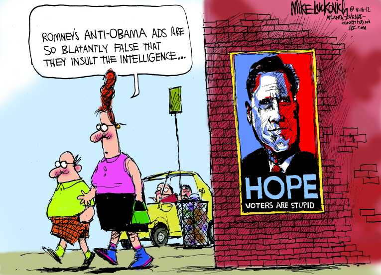 Political/Editorial Cartoon by Mike Luckovich, Atlanta Journal-Constitution on Romney Picks Ryan As Running Mate