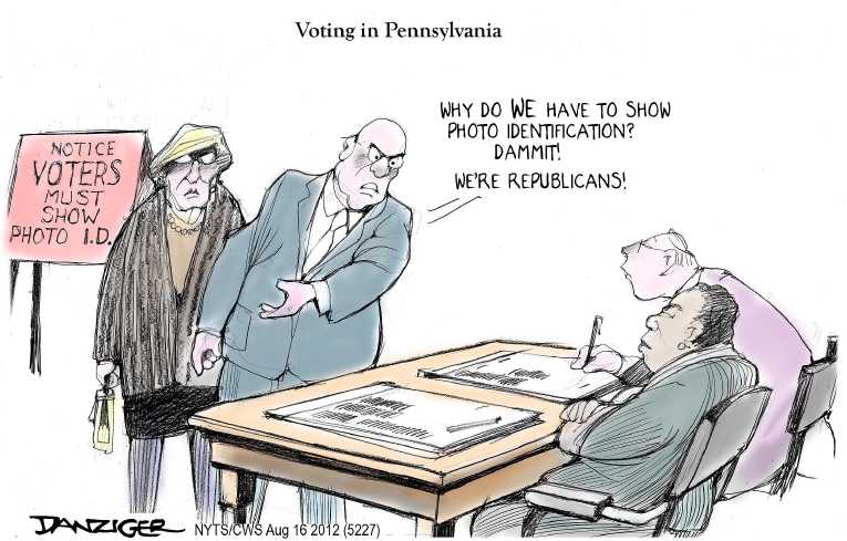 Political/Editorial Cartoon by Jeff Danziger, CWS/CartoonArts Intl. on GOP Refining Platform