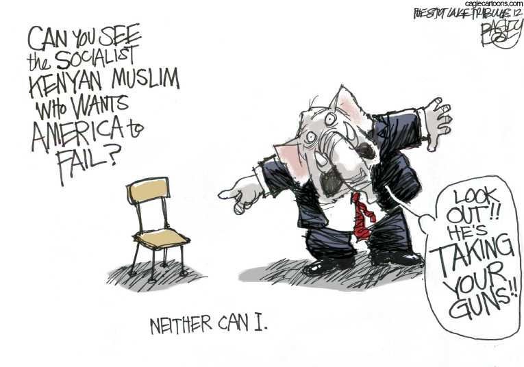 Political/Editorial Cartoon by Pat Bagley, Salt Lake Tribune on Romney Campaign Having an Impact