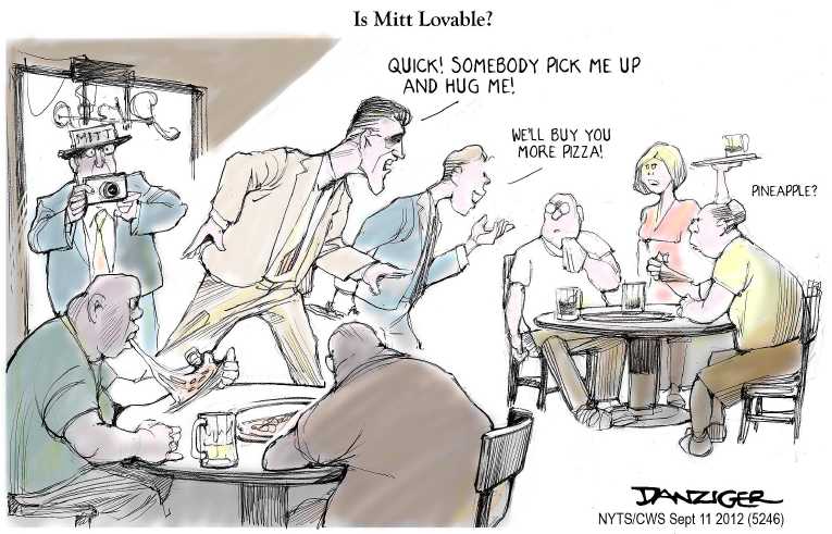 Political/Editorial Cartoon by Jeff Danziger, CWS/CartoonArts Intl. on Romney Campaign Having an Impact