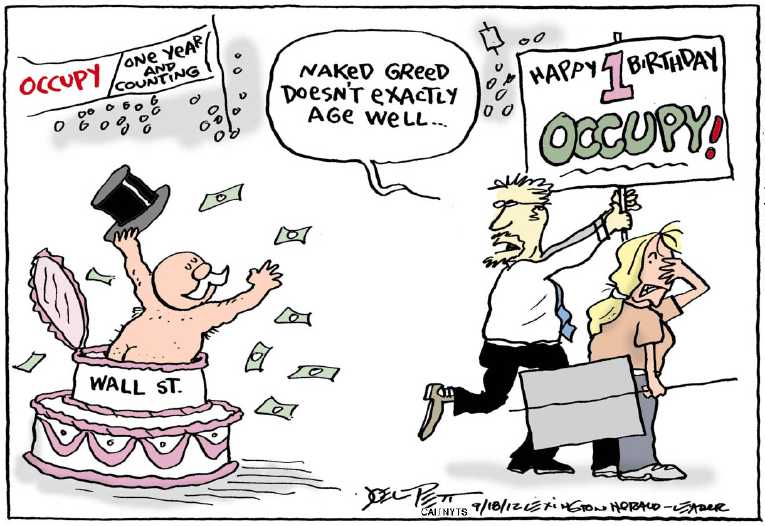 Political/Editorial Cartoon by Joel Pett, Lexington Herald-Leader, CWS/CartoonArts Intl. on GOP Doubling Down on the Economy