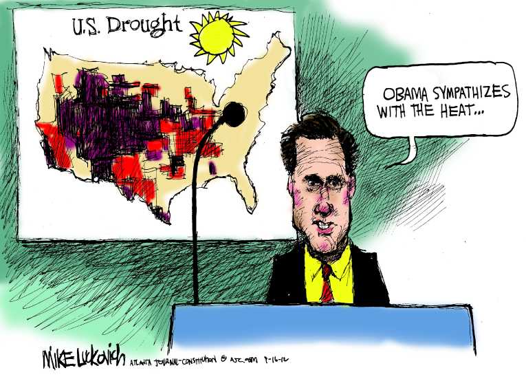 Political/Editorial Cartoon by Mike Luckovich, Atlanta Journal-Constitution on Climate Change Debate Continuing