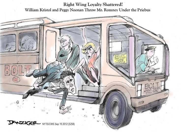 Political/Editorial Cartoon by Jeff Danziger, CWS/CartoonArts Intl. on Romney Refines Message
