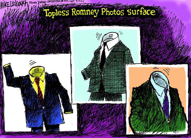 Political/Editorial Cartoon by Mike Luckovich, Atlanta Journal-Constitution on Debates Loom Large