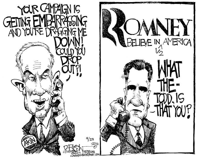 Political/Editorial Cartoon by John Darkow, Columbia Daily Tribune, Missouri on Debates Loom Large