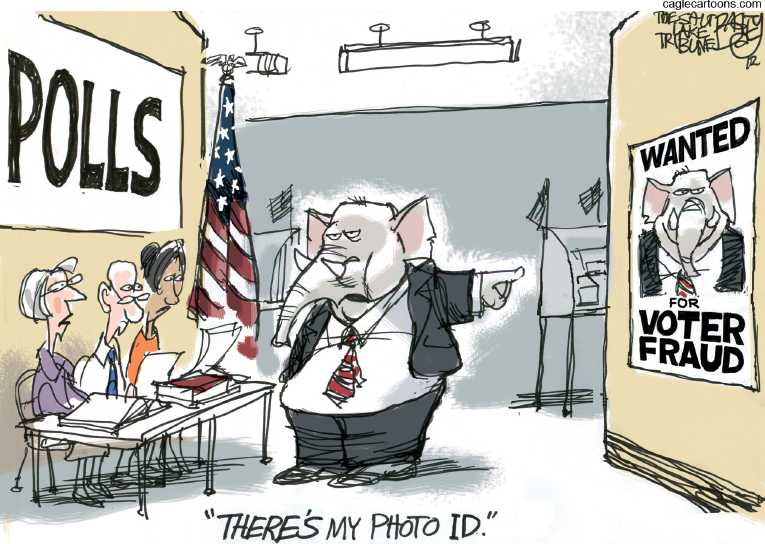 Political/Editorial Cartoon by Pat Bagley, Salt Lake Tribune on Differences Becoming More Apparent