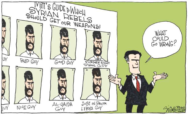 Political/Editorial Cartoon by Signe Wilkinson, Philadelphia Daily News on Romney Surging