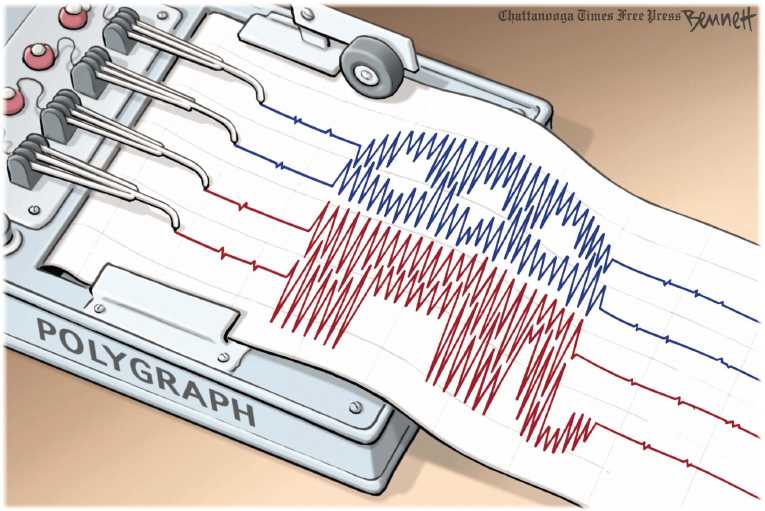 Political/Editorial Cartoon by Clay Bennett, Chattanooga Times Free Press on Romney Surging