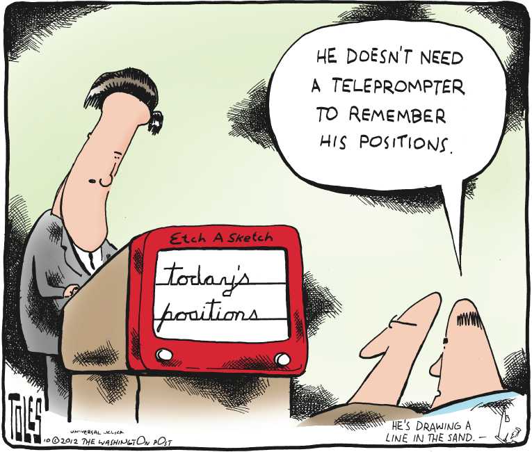 Political/Editorial Cartoon by Tom Toles, Washington Post on Campaigns Hitting High Gear