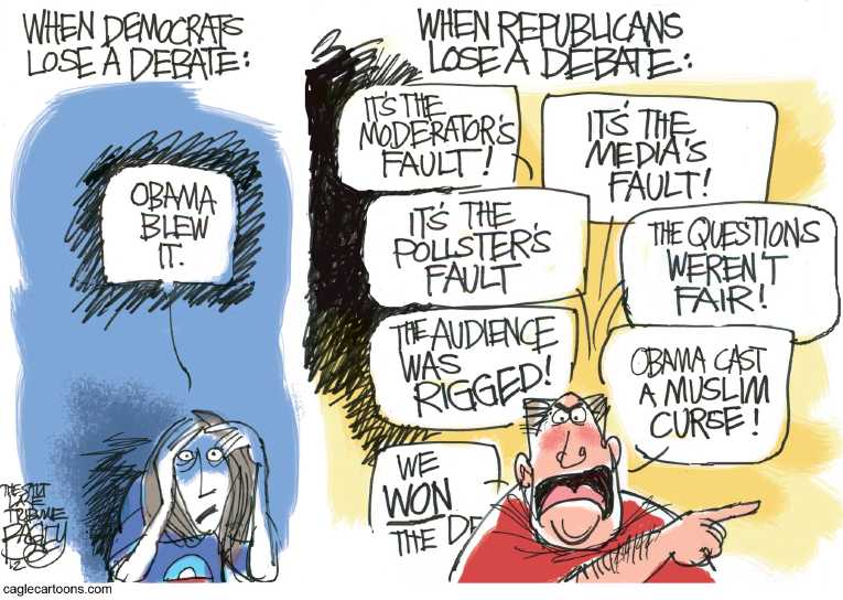 Political/Editorial Cartoon by Pat Bagley, Salt Lake Tribune on Ryan Destroys Ryan