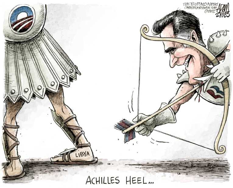 Political/Editorial Cartoon by Adam Zyglis, The Buffalo News on Obama Wins Third Debate
