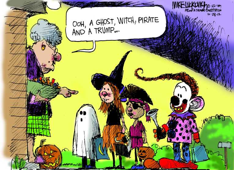 Political/Editorial Cartoon by Mike Luckovich, Atlanta Journal-Constitution on Nation Celebrates Halloween