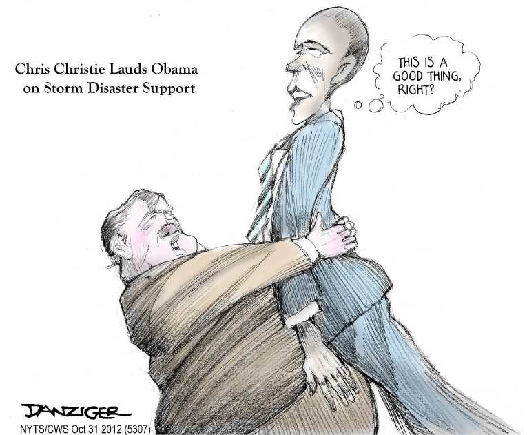 Political/Editorial Cartoon by Jeff Danziger, CWS/CartoonArts Intl. on Obama Suspends Campaign
