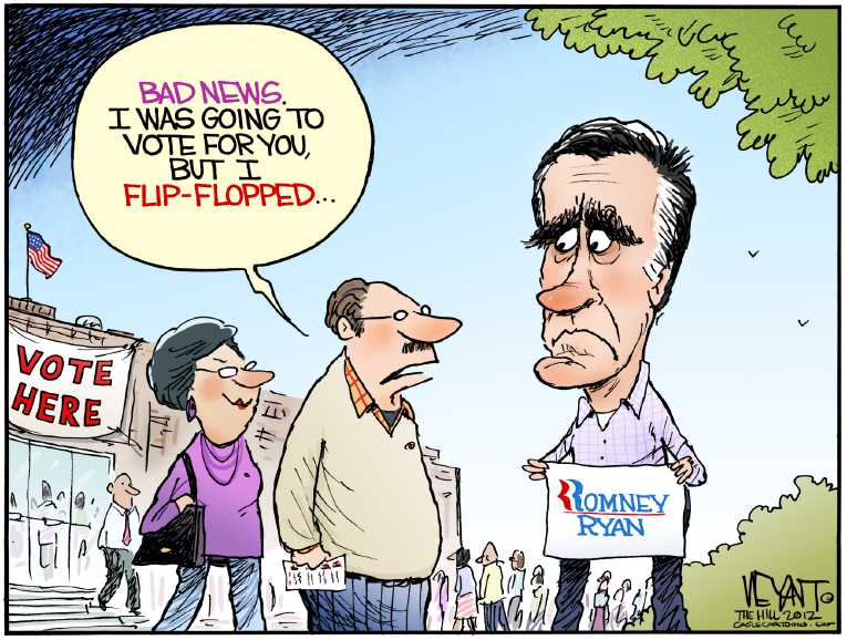 Political/Editorial Cartoon by Christopher Weyant, The Hill, Washington, DC on Obama Defeats Romney