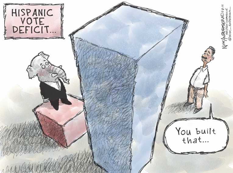 Political/Editorial Cartoon by Nick Anderson, Houston Chronicle on Republicans Looking for Answers