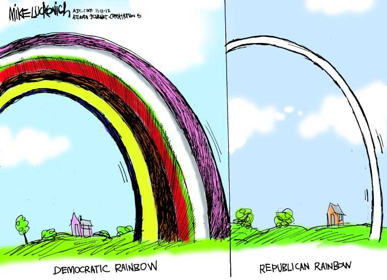 Political/Editorial Cartoon by Mike Luckovich, Atlanta Journal-Constitution on Republicans Shocked by Losses