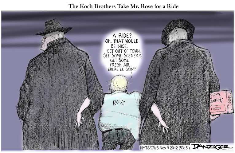 Political/Editorial Cartoon by Jeff Danziger, CWS/CartoonArts Intl. on Republicans Shocked by Losses