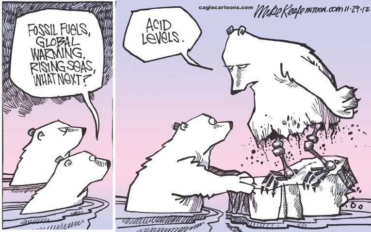 Political Cartoon on 'Climate Change Talks Continue' by Mike Keefe, Denver  Post at The Comic News