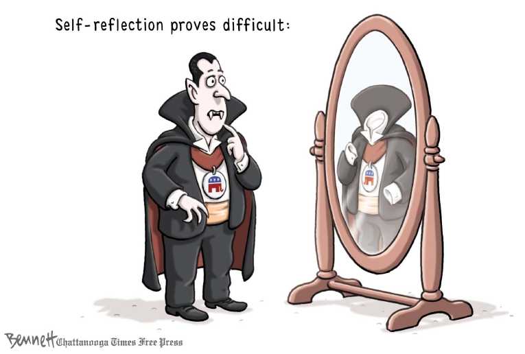 Political/Editorial Cartoon by Clay Bennett, Chattanooga Times Free Press on Republicans Consider Compromise
