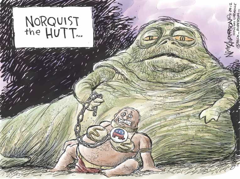 Political/Editorial Cartoon by Nick Anderson, Houston Chronicle on GOP Making Key Changes