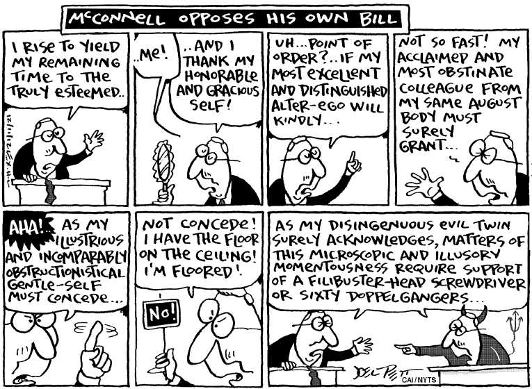 Political/Editorial Cartoon by Joel Pett, Lexington Herald-Leader, CWS/CartoonArts Intl. on Boehner: “We Have Upper Hand”