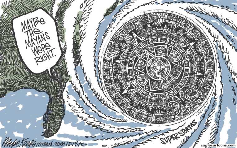 Political/Editorial Cartoon by Mike Keefe, Denver Post on In Other News