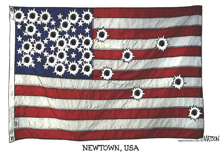 Political/Editorial Cartoon by RJ Matson, Cagle Cartoons on 27 Dead in School Massacre