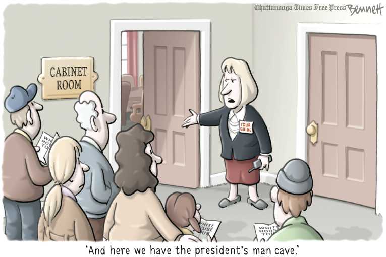 Political/Editorial Cartoon by Clay Bennett, Chattanooga Times Free Press on Obama Settles into Second Term