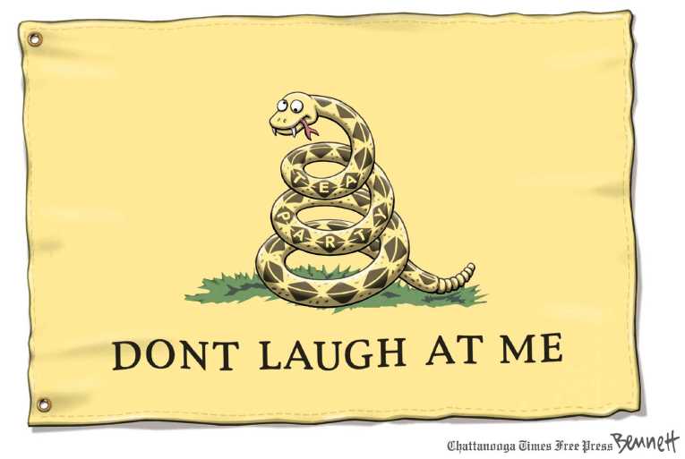 Political/Editorial Cartoon by Clay Bennett, Chattanooga Times Free Press on Republican Party Reaching Out