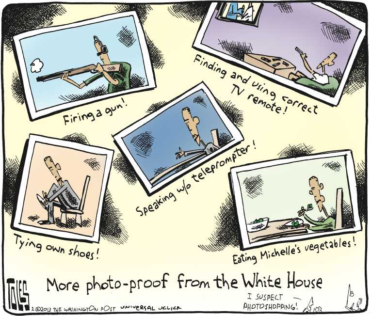 Political/Editorial Cartoon by Tom Toles, Washington Post on Obama Re-energized