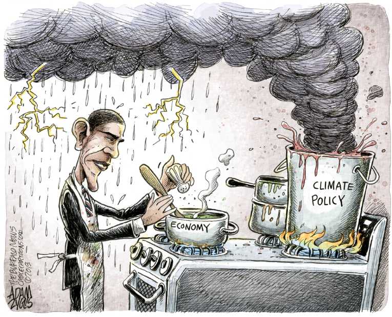 Political/Editorial Cartoon by Adam Zyglis, The Buffalo News on Obama Re-energized