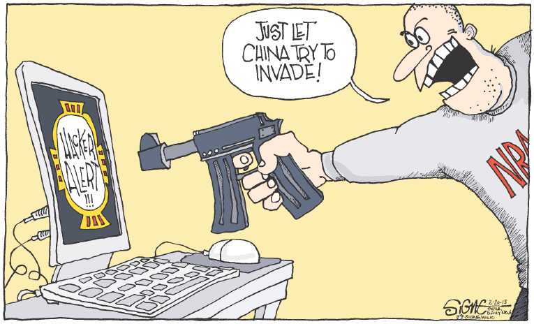 Political/Editorial Cartoon by Signe Wilkinson, Philadelphia Daily News on Americans’ Screen Time Rising