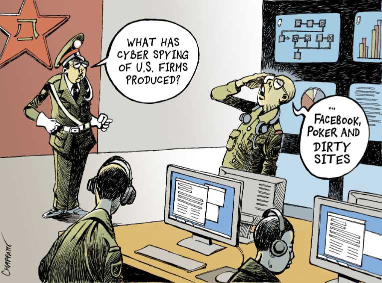 Political/Editorial Cartoon by Patrick Chappatte, International Herald Tribune on Economic Battle Escalating