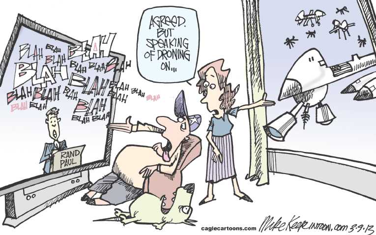 Political/Editorial Cartoon by Mike Keefe, Denver Post on War on Terror Escalates