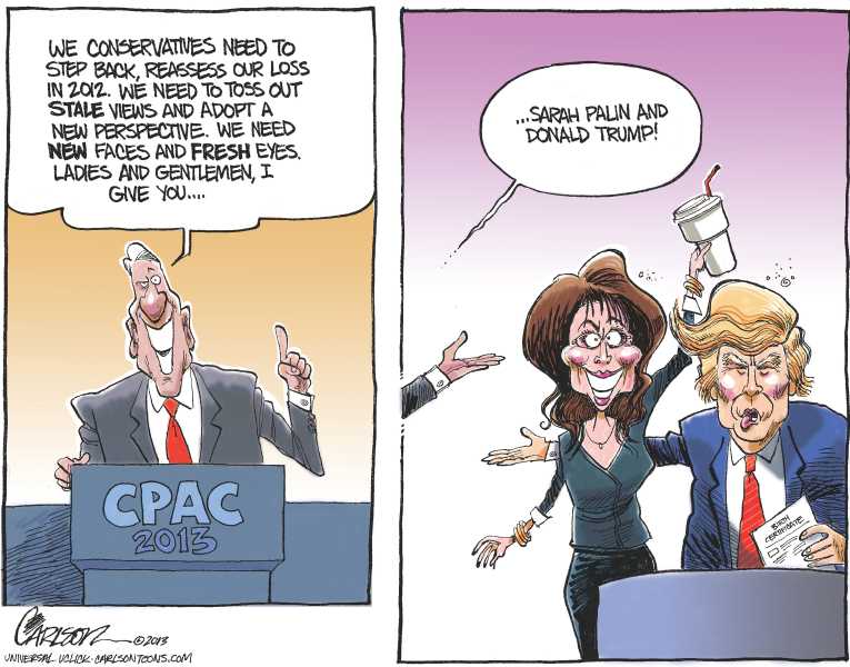 Political/Editorial Cartoon by Stuart Carlson on Republicans Making Changes
