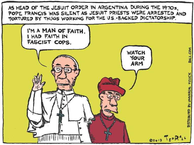 Political/Editorial Cartoon by Ted Rall on New Pope Selected