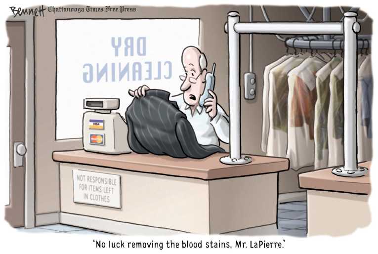 Political/Editorial Cartoon by Clay Bennett, Chattanooga Times Free Press on Gun Compromise Reached