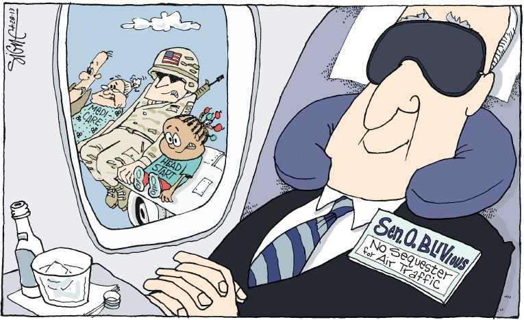 Political/Editorial Cartoon by Signe Wilkinson, Philadelphia Daily News on Congress Annoyed by Air Delays