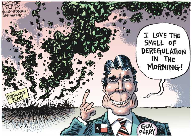 Political/Editorial Cartoon by Rob Rogers, The Pittsburgh Post-Gazette on Texas Gov. Angered by Cartoon