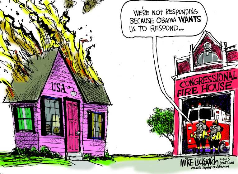 Political/Editorial Cartoon by Mike Luckovich, Atlanta Journal-Constitution on Americans Respond to GOP’s Push