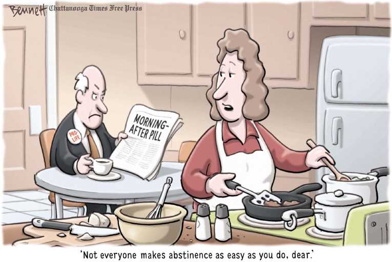 Political/Editorial Cartoon by Clay Bennett, Chattanooga Times Free Press on Americans Respond to GOP’s Push